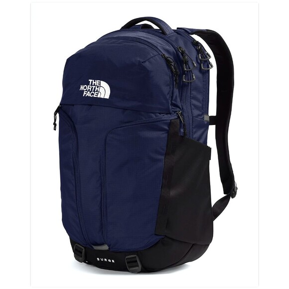 NWT THE NORTH FACE Surge Commuter Laptop Backpack Bookbag, 31L Navy Blue/Black - Picture 2 of 16